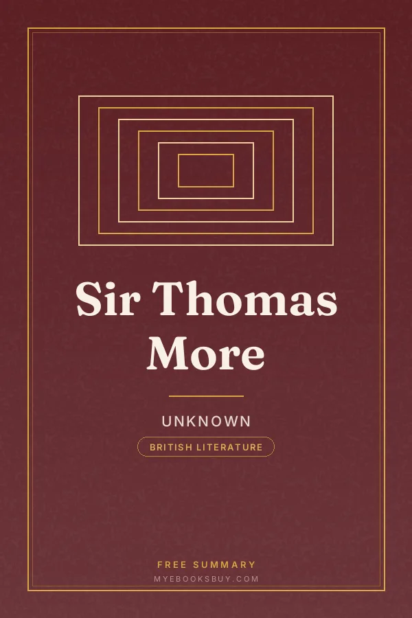 Cover of Sir Thomas More