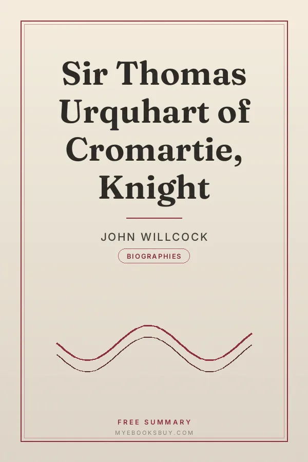 Cover of Sir Thomas Urquhart of Cromartie, Knight