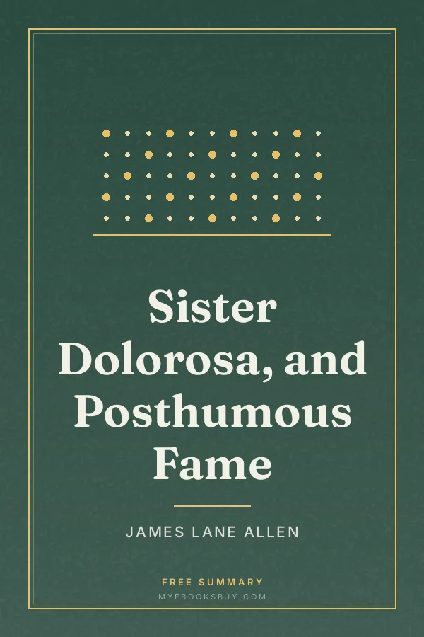Cover of Sister Dolorosa, and Posthumous Fame