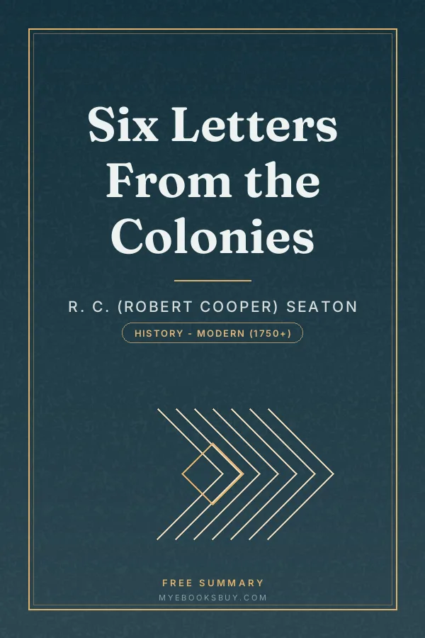 Cover of Six Letters From the Colonies