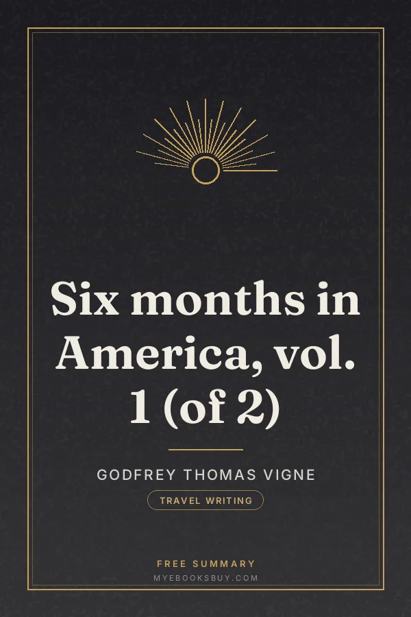 Cover of Six months in America, vol. 1 (of 2)