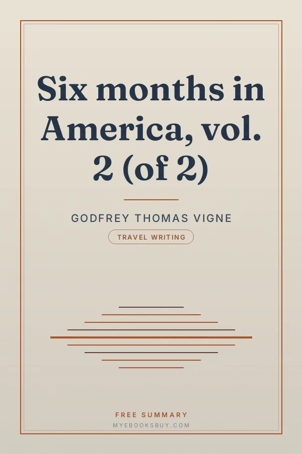 Cover of Six months in America, vol. 2 (of 2)