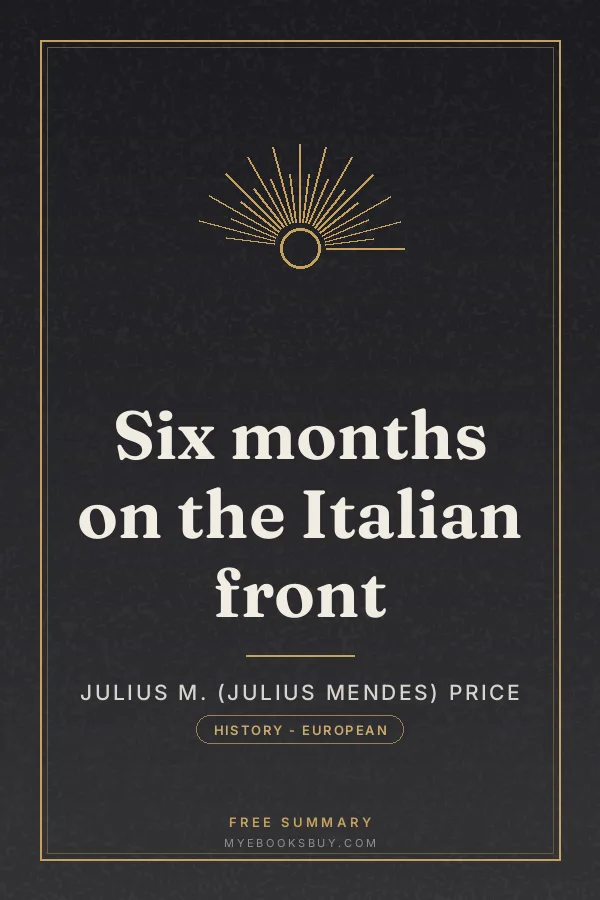 Cover of Six months on the Italian front