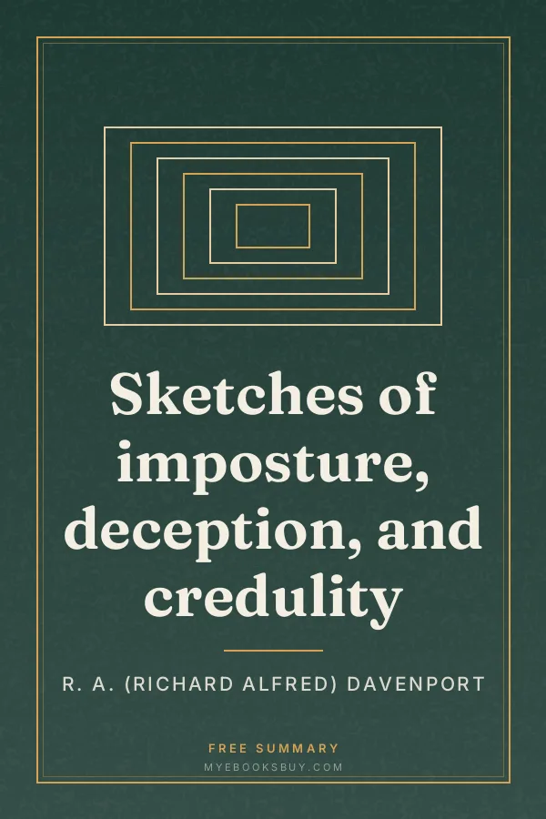 Cover of Sketches of imposture, deception, and credulity