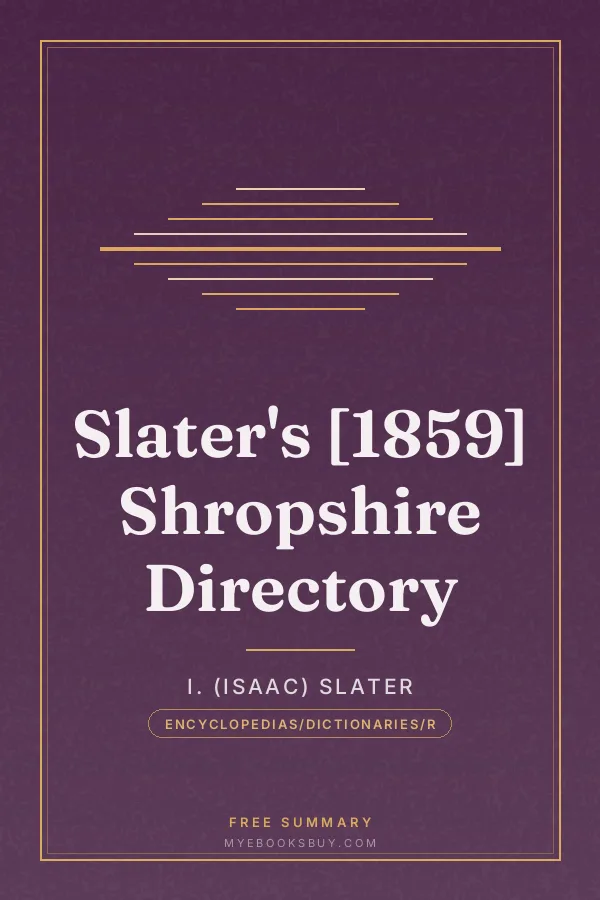 Cover of Slater's [1859] Shropshire Directory