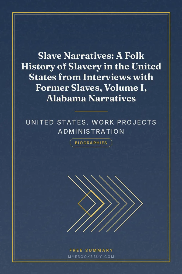 Cover of Slave Narratives: A Folk History of Slavery in the United States from Interviews with Former Slaves, Volume I, Alabama Narratives