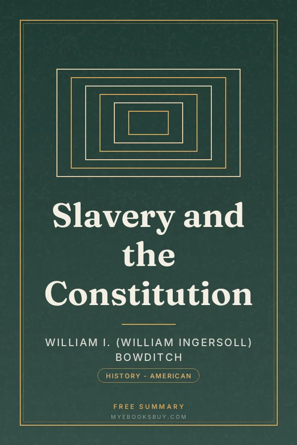 Cover of Slavery and the Constitution