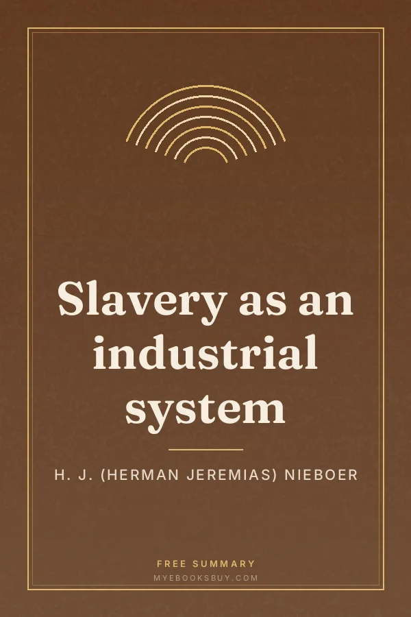 Cover of Slavery as an industrial system