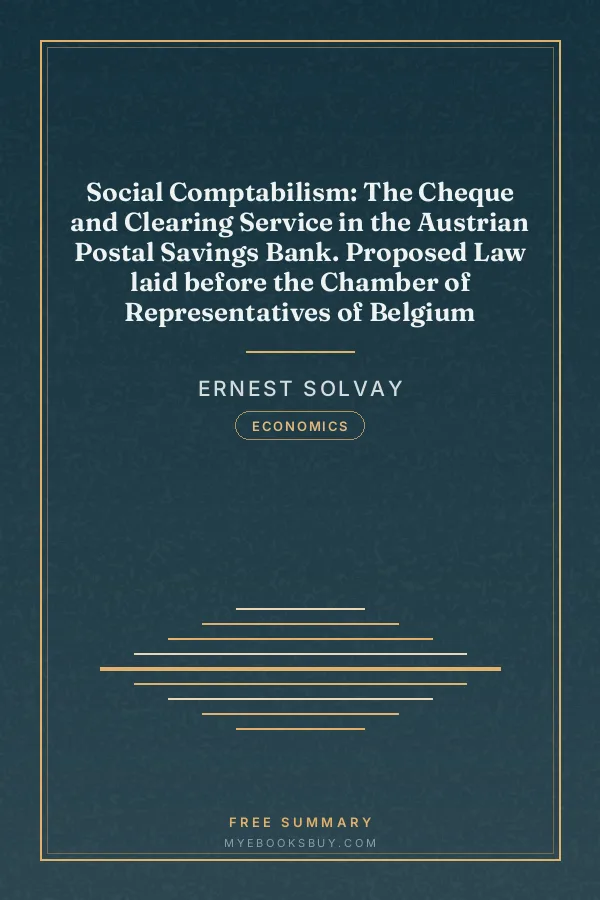 Cover of Social Comptabilism: The Cheque and Clearing Service in the Austrian Postal Savings Bank. Proposed Law laid before the Chamber of Representatives of Belgium