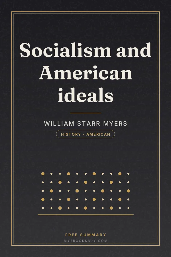 Cover of Socialism and American ideals