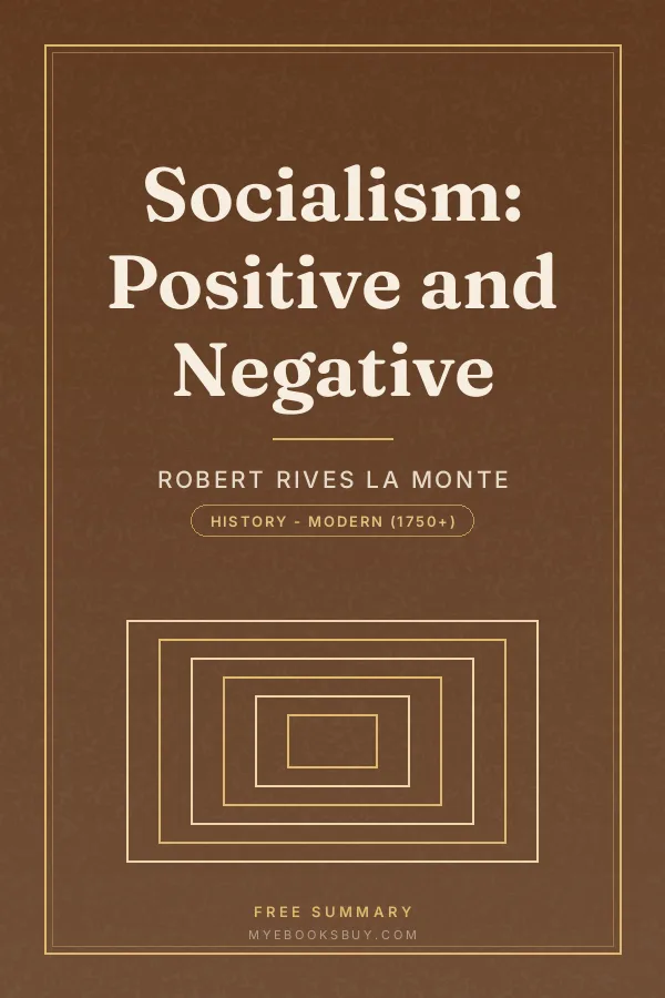 Cover of Socialism: Positive and Negative