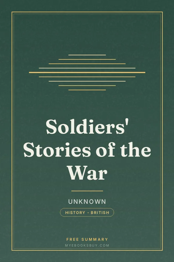 Cover of Soldiers' Stories of the War