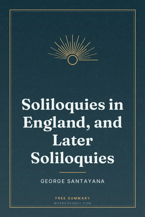 Cover of Soliloquies in England, and Later Soliloquies