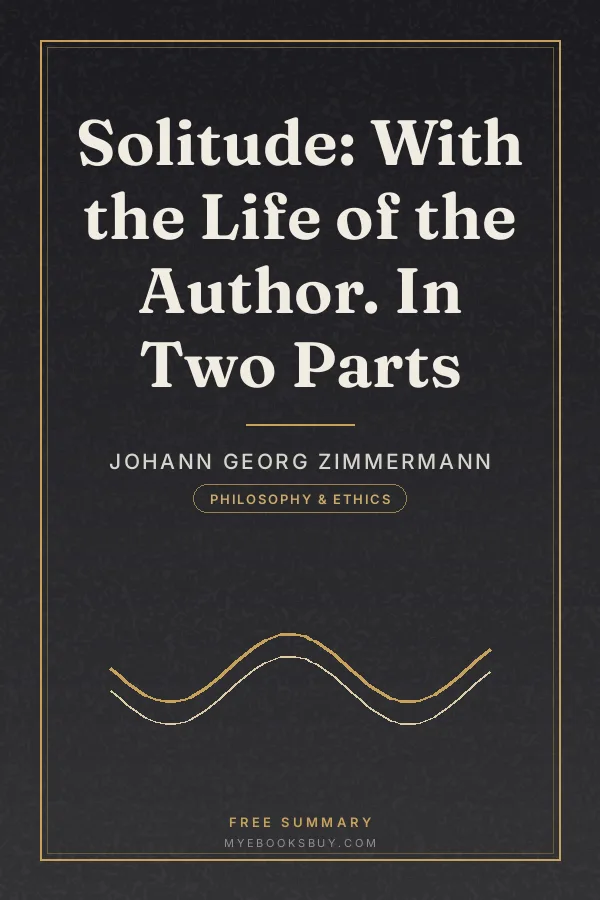 Cover of Solitude: With the Life of the Author. In Two Parts