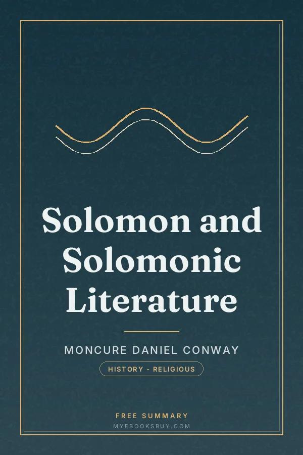 Cover of Solomon and Solomonic Literature
