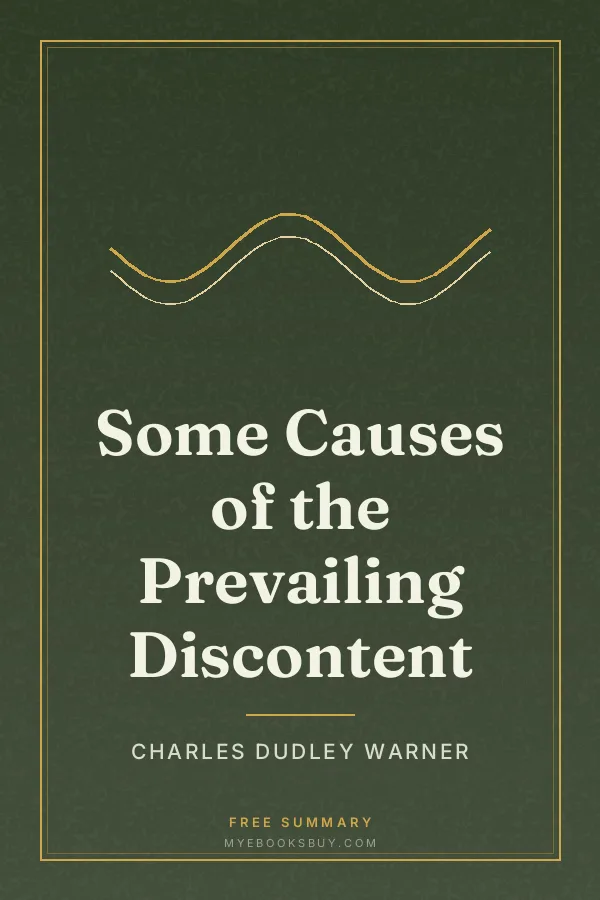 Cover of Some Causes of the Prevailing Discontent