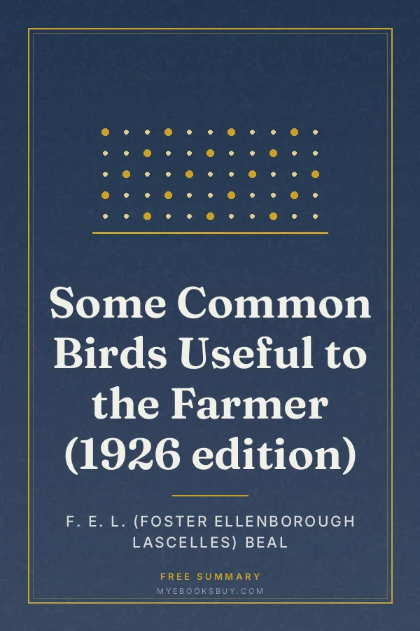 Cover of Some Common Birds Useful to the Farmer (1926 edition)