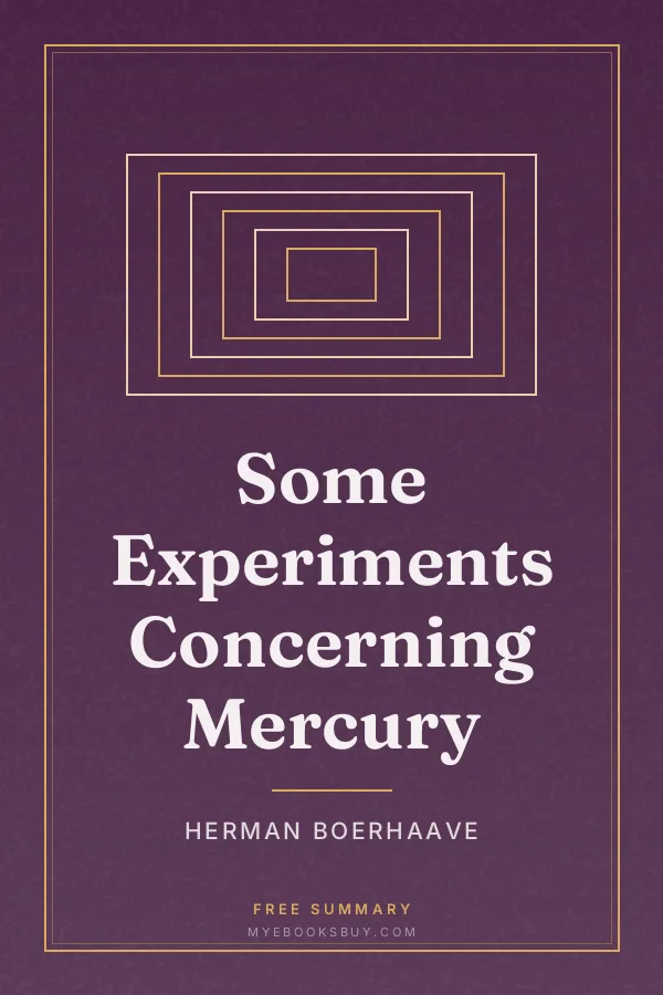 Cover of Some Experiments Concerning Mercury