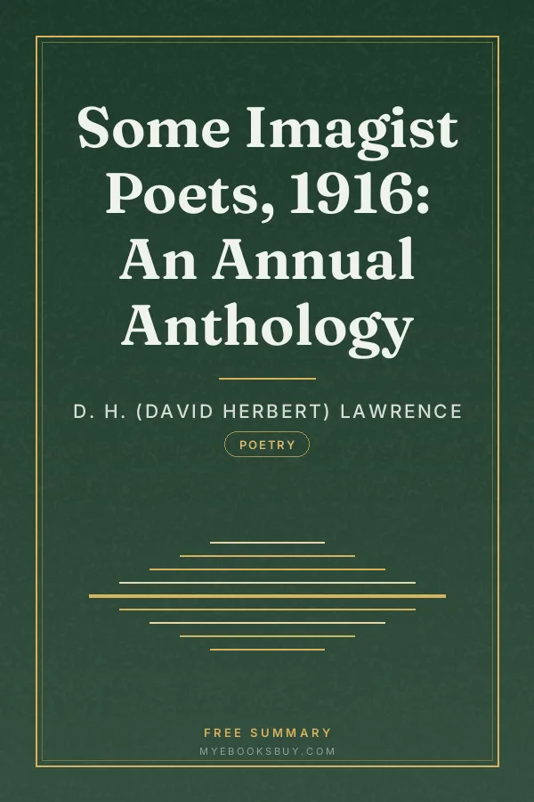 Cover of Some Imagist Poets, 1916: An Annual Anthology