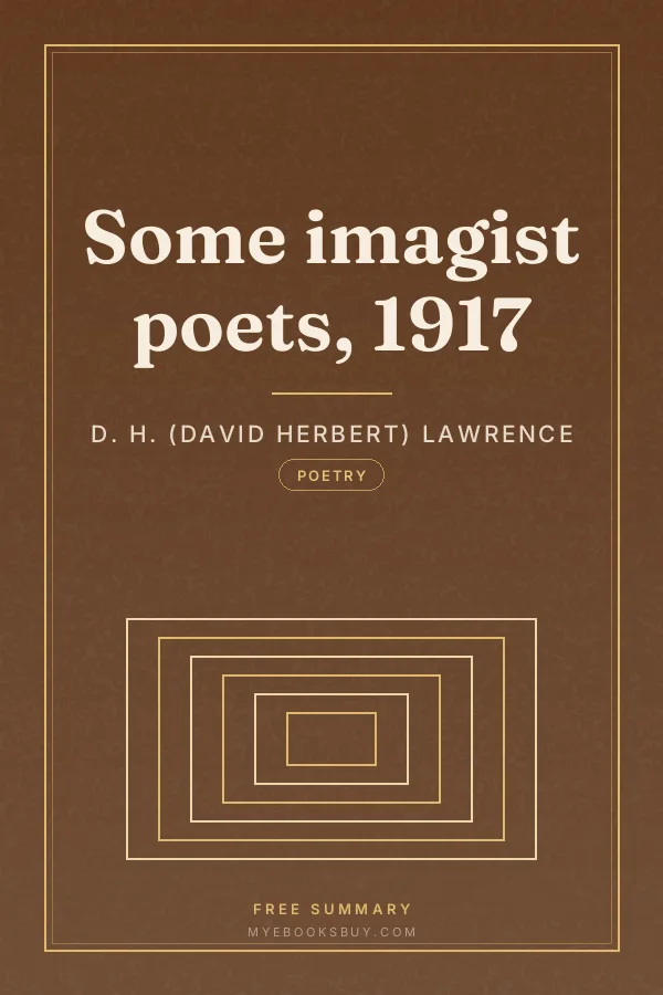 Cover of Some imagist poets, 1917