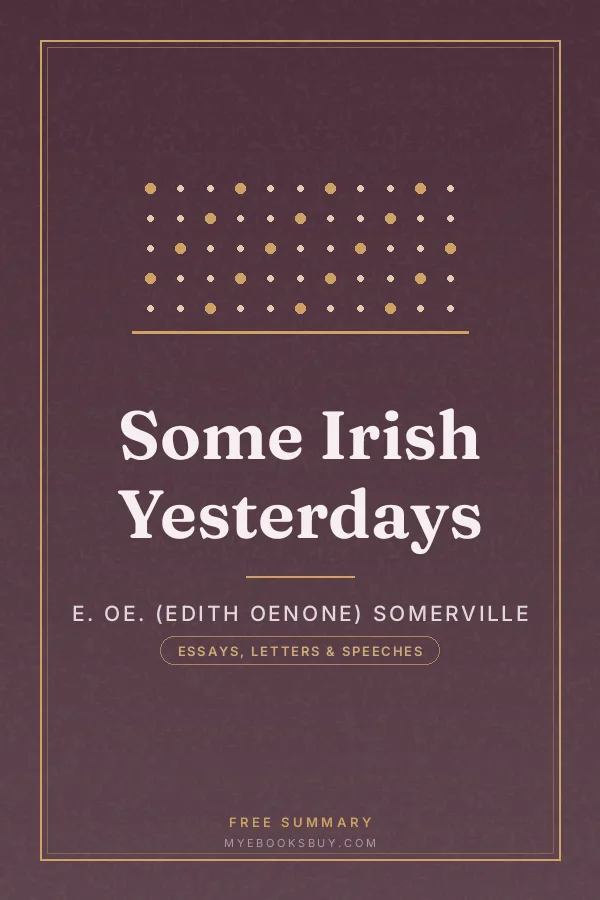 Cover of Some Irish Yesterdays