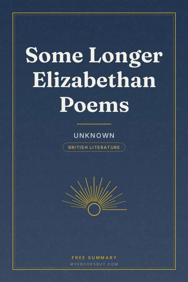 Cover of Some Longer Elizabethan Poems