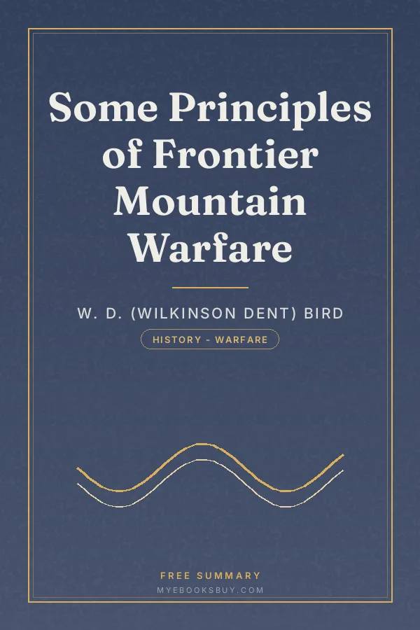 Cover of Some Principles of Frontier Mountain Warfare