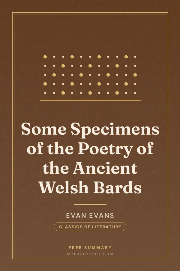 Cover of Some Specimens of the Poetry of the Ancient Welsh Bards