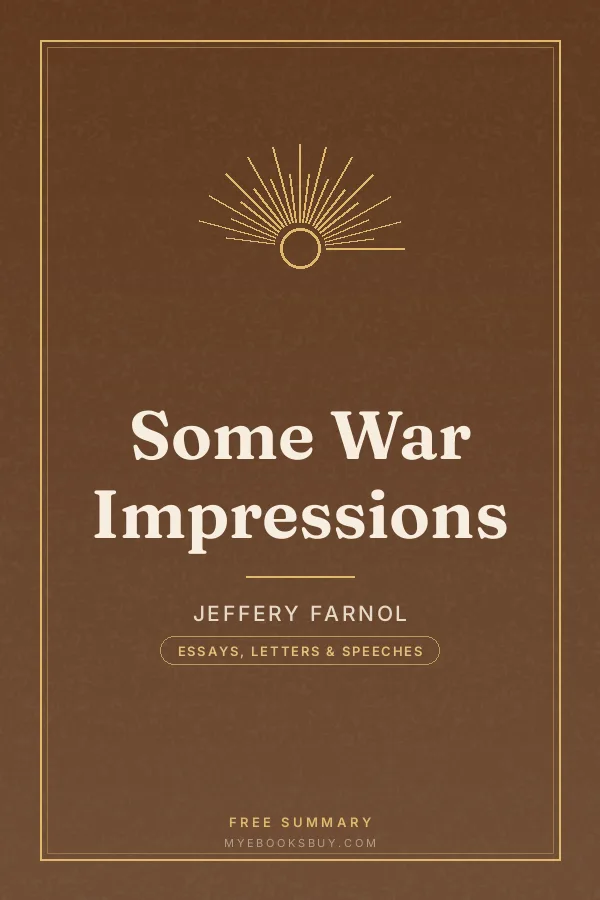 Cover of Some War Impressions