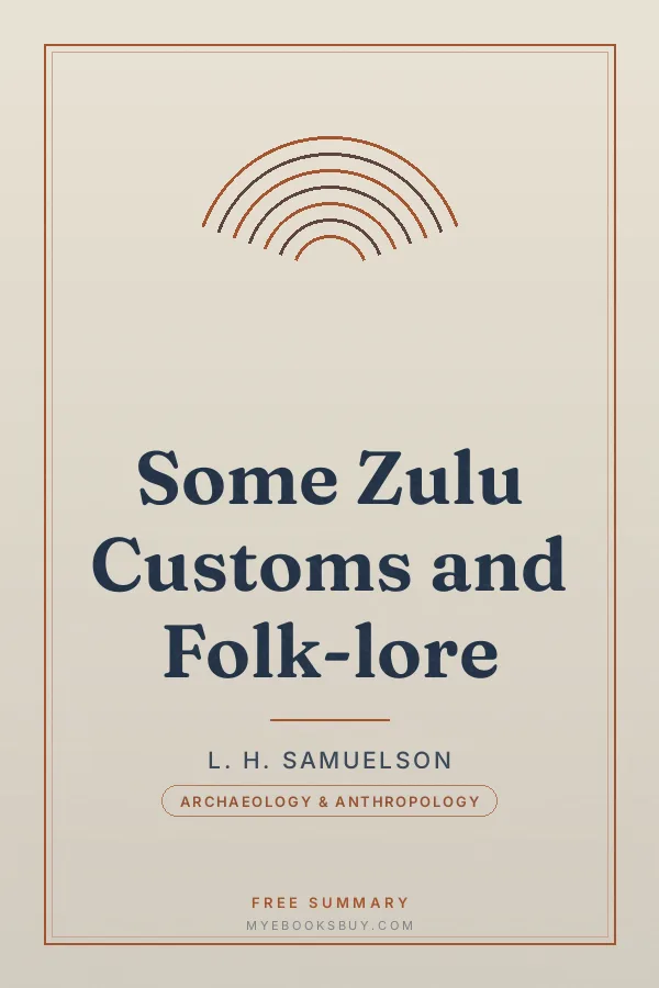 Cover of Some Zulu Customs and Folk-lore