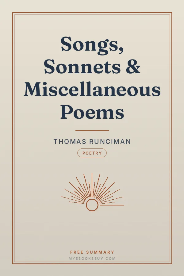 Cover of Songs, Sonnets & Miscellaneous Poems