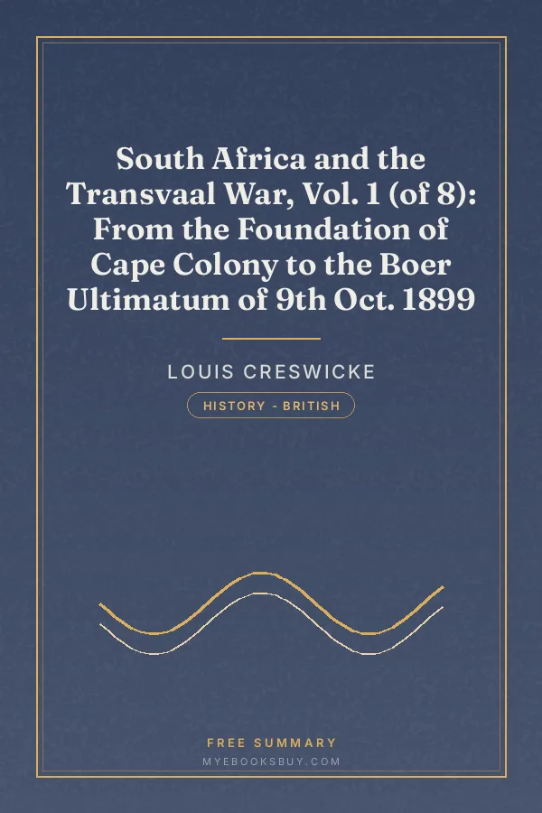 Cover of South Africa and the Transvaal War, Vol. 1 (of 8): From the Foundation of Cape Colony to the Boer Ultimatum of 9th Oct. 1899