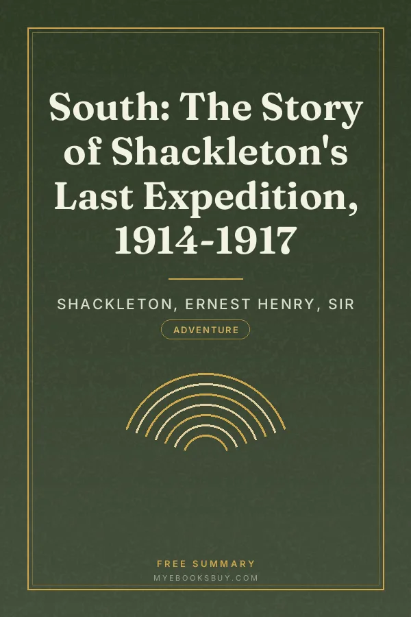 Cover of South: The Story of Shackleton's Last Expedition, 1914-1917