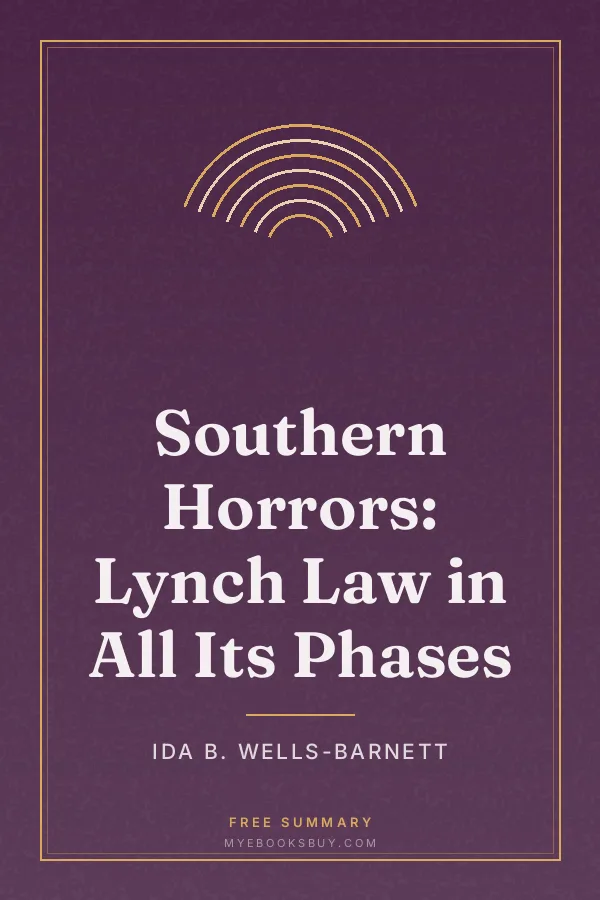 Cover of Southern Horrors: Lynch Law in All Its Phases