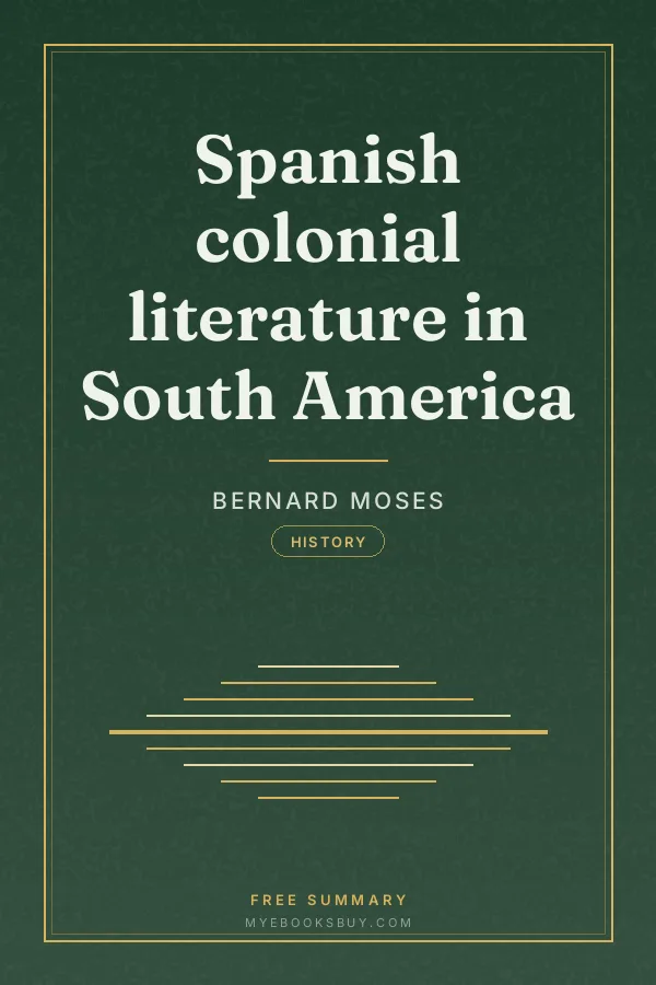 Cover of Spanish colonial literature in South America