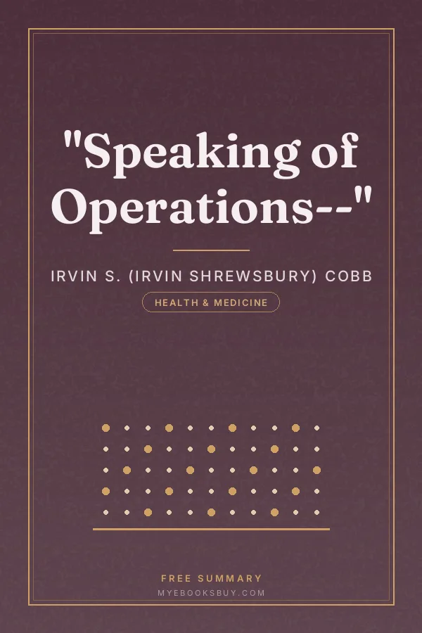 Cover of "Speaking of Operations--"