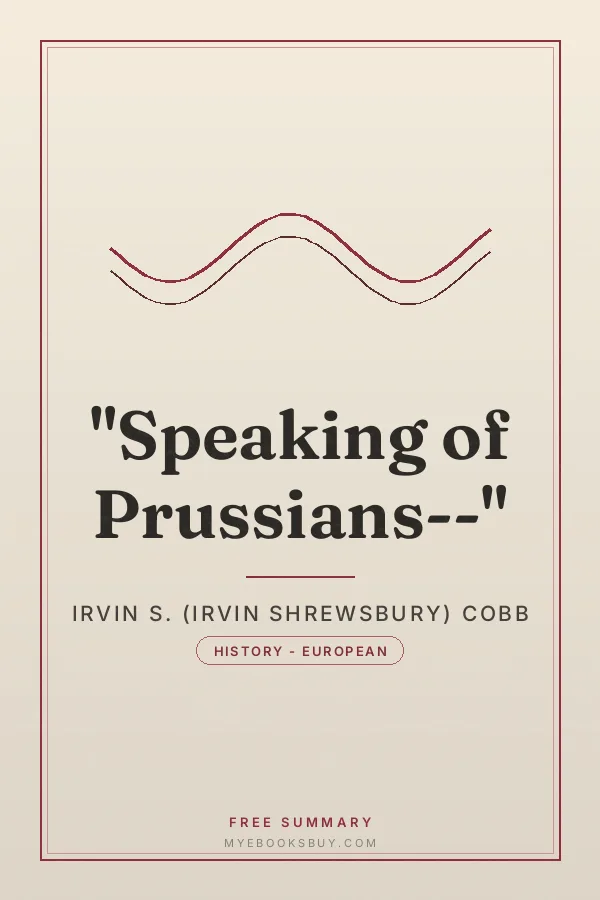 Cover of "Speaking of Prussians--"