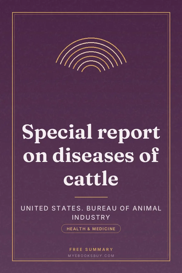 Cover of Special report on diseases of cattle