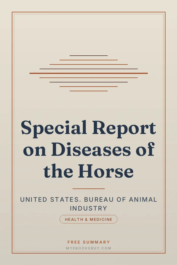 Cover of Special Report on Diseases of the Horse