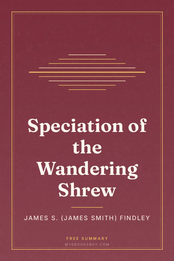 Cover of Speciation of the Wandering Shrew