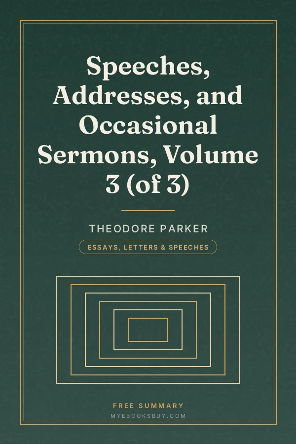 Cover of Speeches, Addresses, and Occasional Sermons, Volume 3 (of 3)