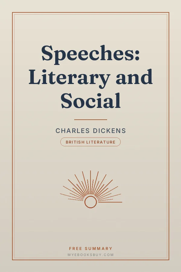 Cover of Speeches: Literary and Social