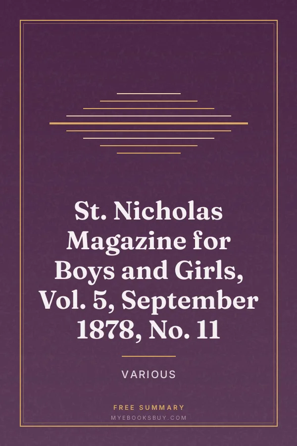 Cover of St. Nicholas Magazine for Boys and Girls, Vol. 5, September 1878, No. 11