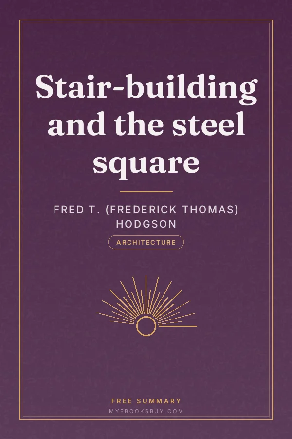 Cover of Stair-building and the steel square