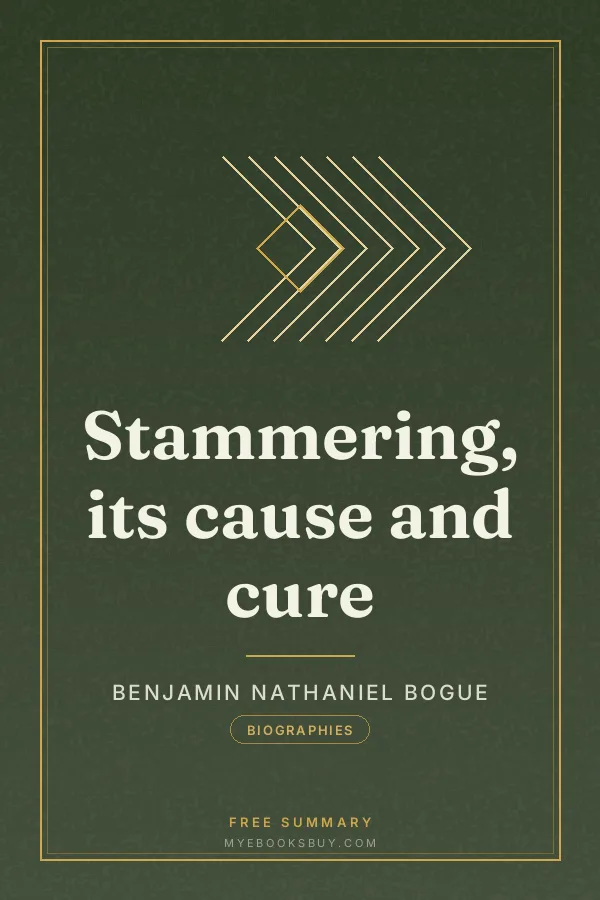 Cover of Stammering, its cause and cure