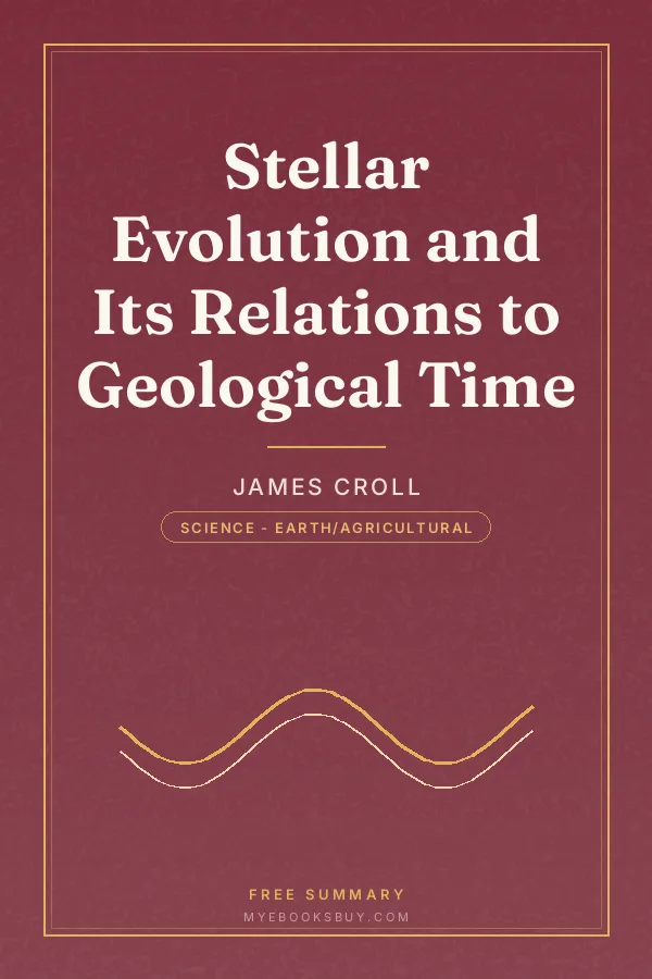 Cover of Stellar Evolution and Its Relations to Geological Time