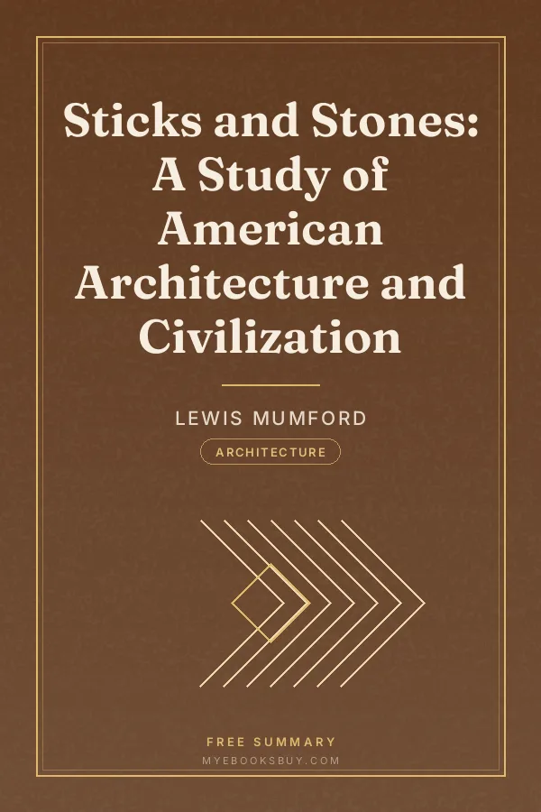 Cover of Sticks and Stones: A Study of American Architecture and Civilization
