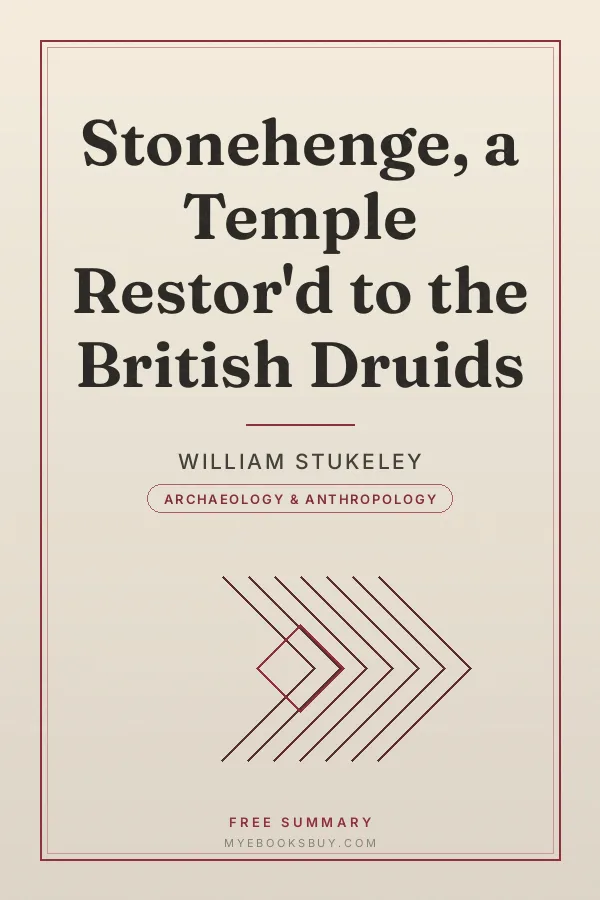 Cover of Stonehenge, a Temple Restor'd to the British Druids