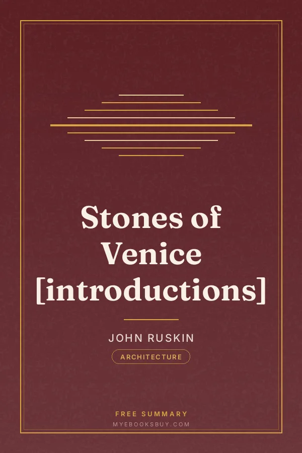 Cover of Stones of Venice [introductions]