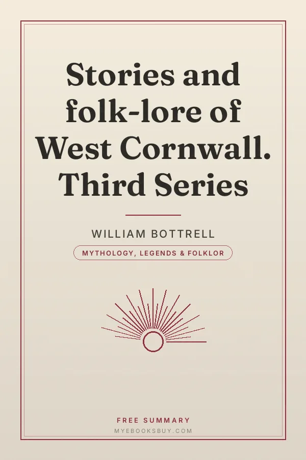 Cover of Stories and folk-lore of West Cornwall. Third Series